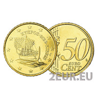 Zypern 50 Cent UNC 2022