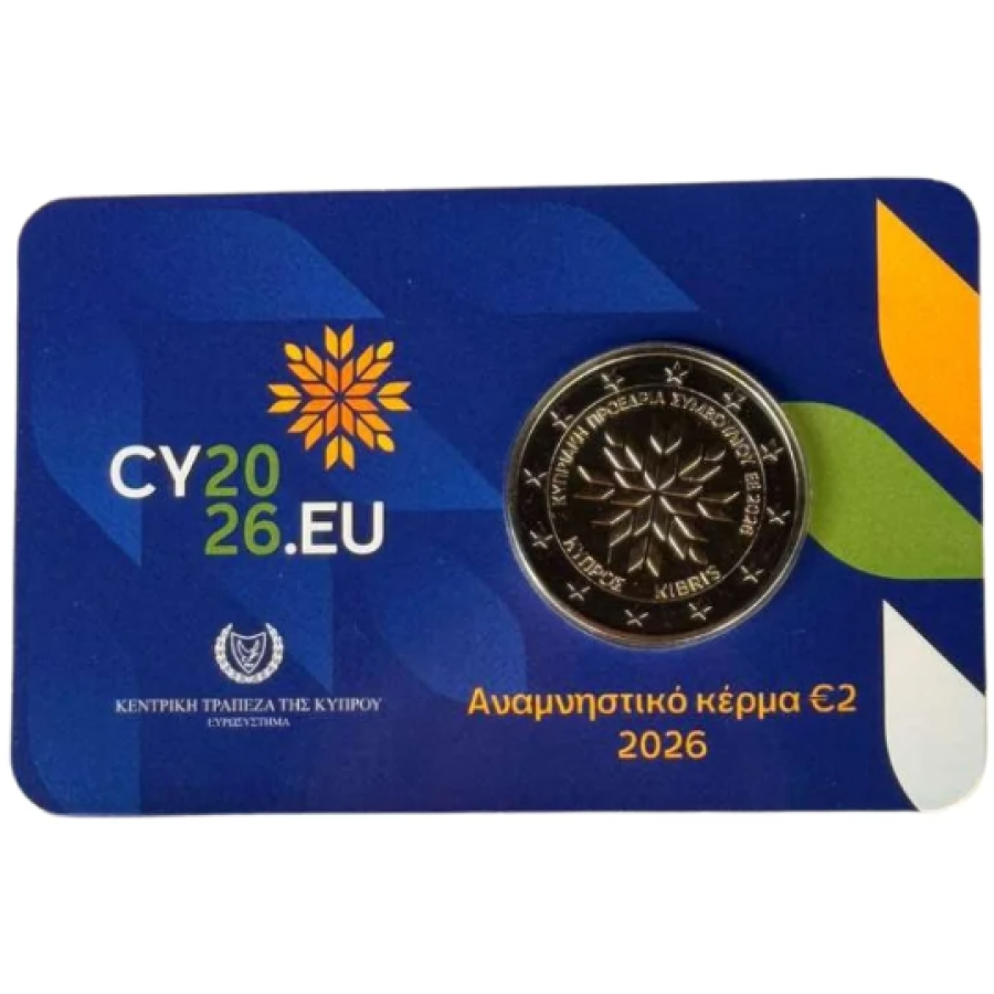 Zypern 2 euro BU 2026 - Präsidentschaft des Europarats