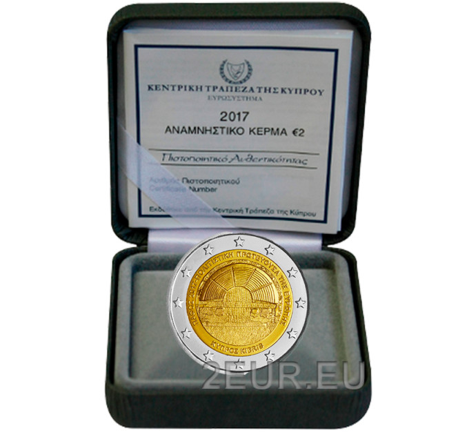 Zypern 2 euro proof 2017 - Paphos europäische Kulturhauptstadt