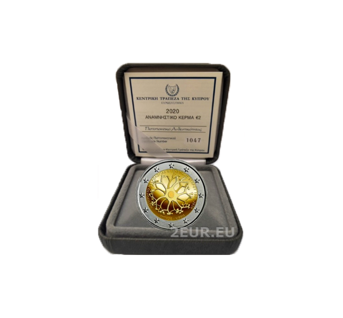 Zypern 2 euro proof 2020 - 30 Jahre Institut für Neurologie und Genetik