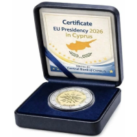 Zypern 2 euro proof 2026 - Präsidentschaft des Europarats
