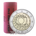 ZYPERN 2 EURO-ROLLE 2015 - 30. Jahrestag der EU-Flagge