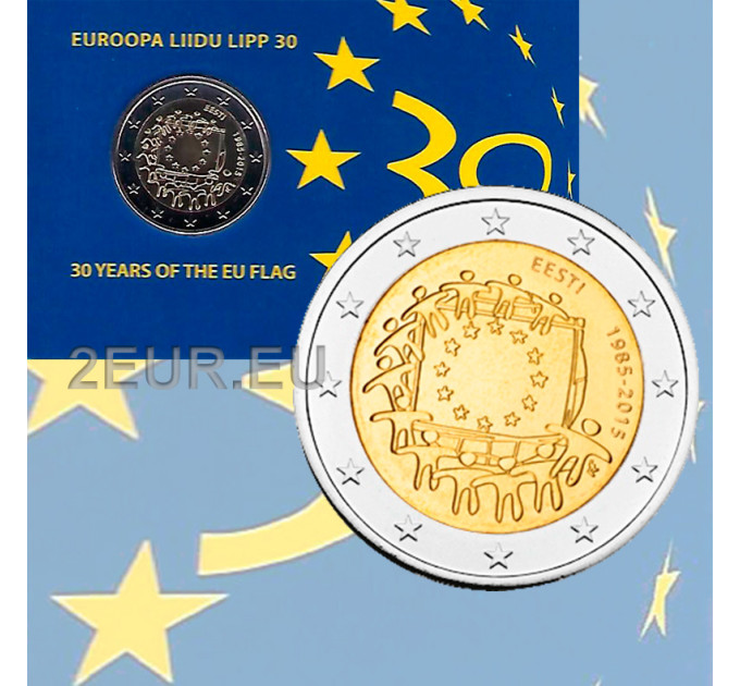  Estland 2 euro BU 2015 - 30 Jahre EU-Flagge 