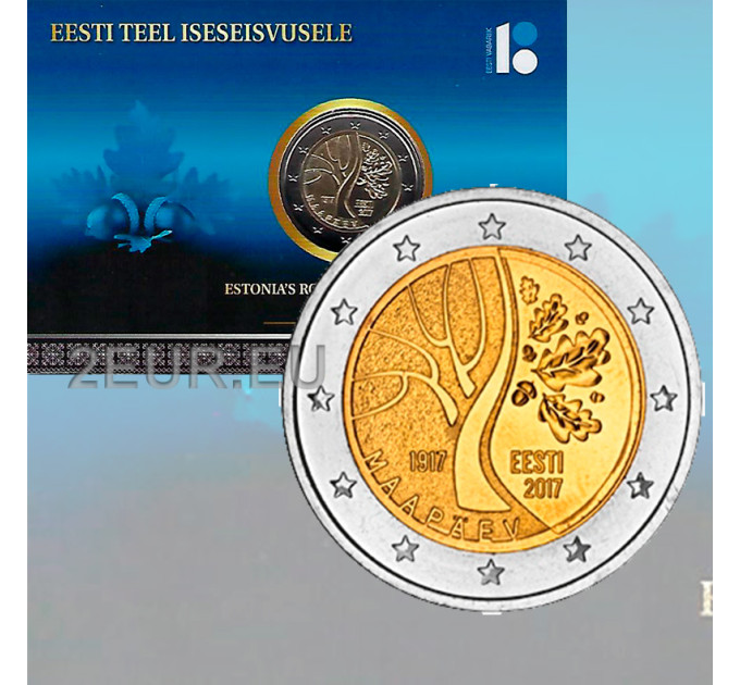 Estland 2 Euro BU 2017 - 100 Jahre Ereignisse vor der Unabhängigkeit Estlands C/C