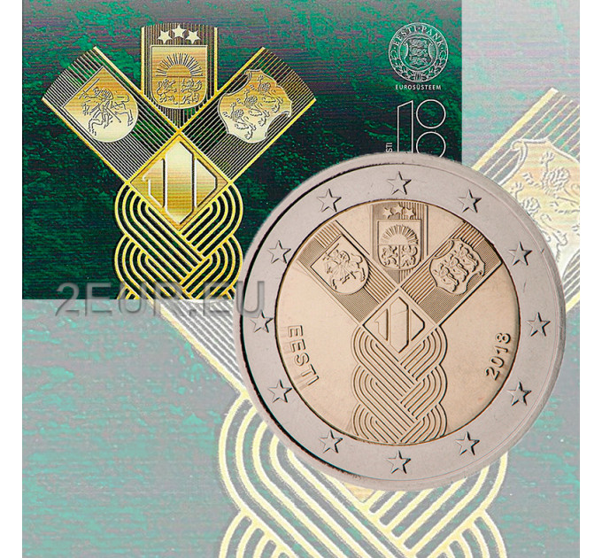 Estland 2 Euro BU 2018 - 100 Jahre Unabhängigkeit der baltischen Staaten