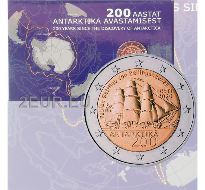 Estland 2 euro BU 2020 - 200. Jahrestag der Entdeckung der Antarktis 