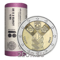 ESTLAND 2 EURO-ROLLE 2018 – Baltische Staaten – 100 Jahre Unabhängigkeit