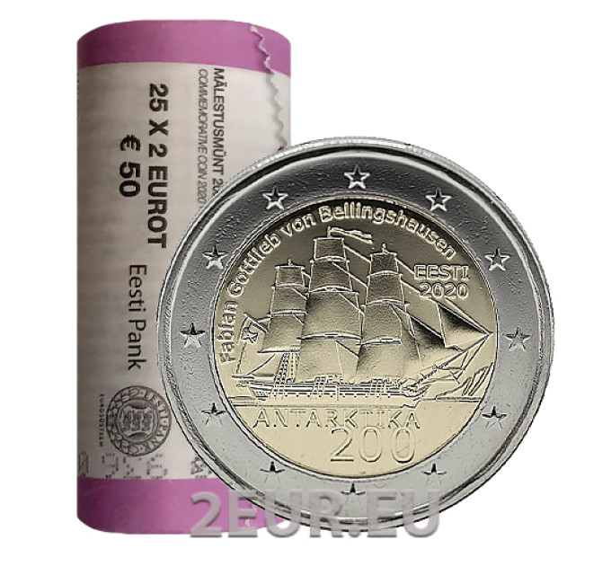 ESTLAND 2 EURO-ROLLE 2020 – 200. Jahrestag der Entdeckung der Antarktis