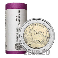 ESTLAND 2 EURO-ROLLE 2021 – Nationaltier - Wolf