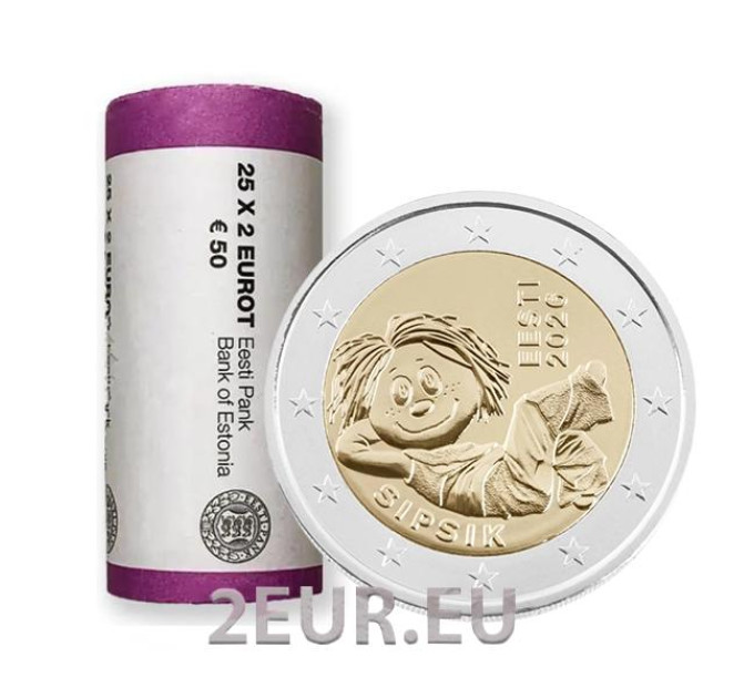 ESTLAND 2 EURO-ROLLE 2026 – Sipsik