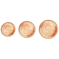 Estland 1,2,5 Cent UNZ 2017