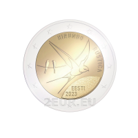 Estland 2 Euro UNZ 2023 - Nationalvogel - Rauchschwalbe