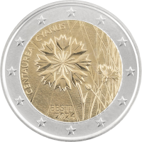 Estland 2 Euro UNZ 2024 - Kornblume