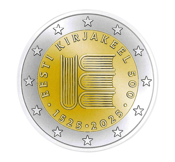 Estland 2 Euro UNZ 2025 - 500 Jahre estnische Schriftsprache