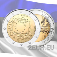 Estland 2 Euro UNZ 2015 - 30 Jahre EU-Flagge