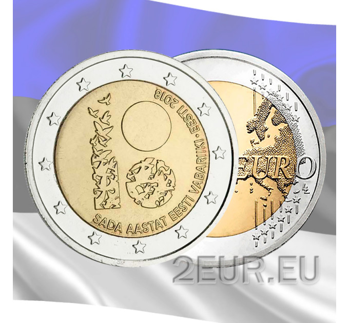 Estland 2 euro UNZ 2018/2 - 100 Jahre Republik Estland