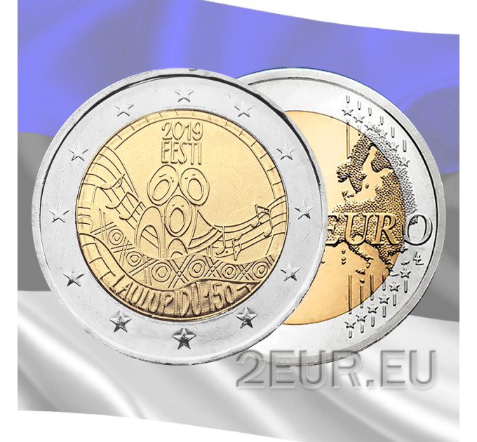 Estland 2 Euro unz 2019 - 150. Jahrestag des ersten estnischen Sängerfestes