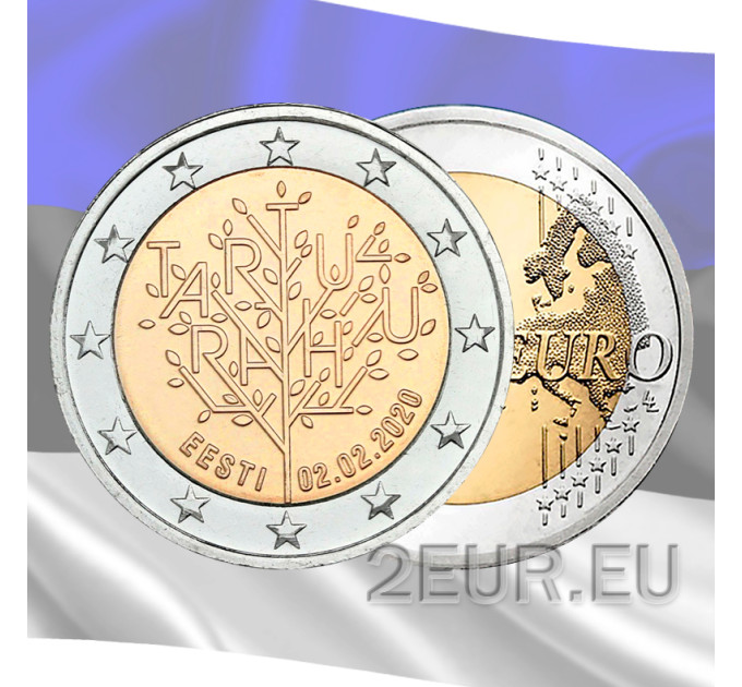 Estland 2 Euro UNZ 2020/2 - 100. Jahrestag des Vertrags von Tartu