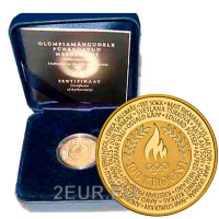 Estland 100 Krone Goldmünze PP 2004 - OLYMPISCHE SPIELE