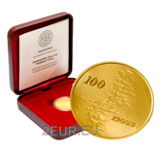 Estland 100 Krone Goldmünze PP 2010 - DAS ESTISCHE VOLK