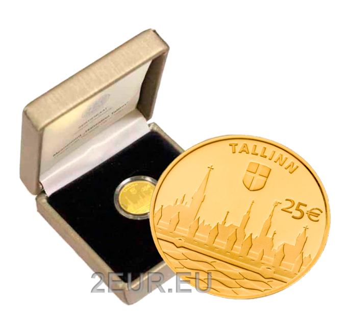 Estland 25 Euro-Goldmünze PP 2017 - Hansestadt Tallinn