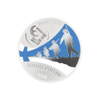 Estland 15 Euro Silbermünze PP 2025 - Finnische Jungen