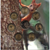 Finnland 2-Euro-BU Münzen-Set 2004–2009