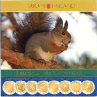 Finnland 2-Euro-BU Münzen-Set 2004–2009