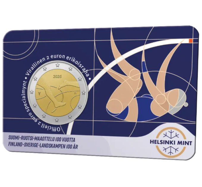 Finnland 2 euro BU 2025 - 100 Jahre Finnland-Schweden Leichtathletik International - Fin/Swed