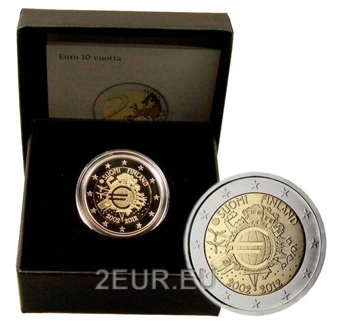 Finnland 2 euro proof 2012 - 10 Jahre Euro-Bargeld 