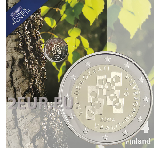 Finnland 2 euro Proof 2024 - Wahlen und Demokratie