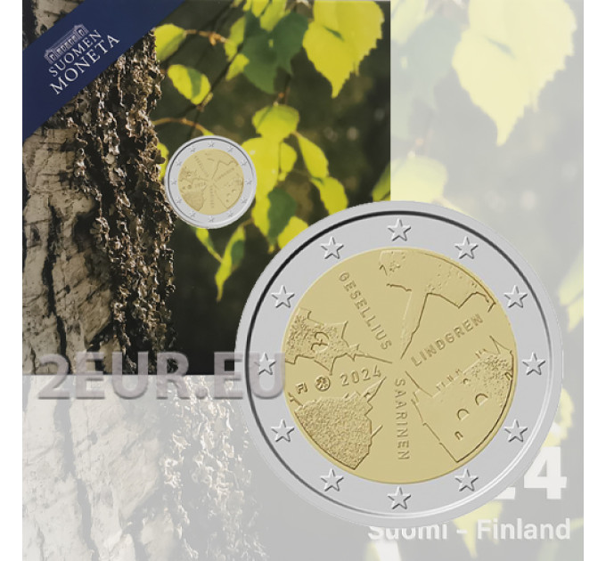 Finnland 2 euro Proof 2024 - Finnische Architektur