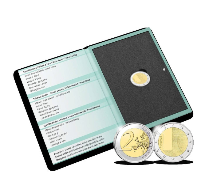 Finnland 2 euro Proof 2025 - Staatsbesuche Finnlands – Diplomatie und Außenpolitik
