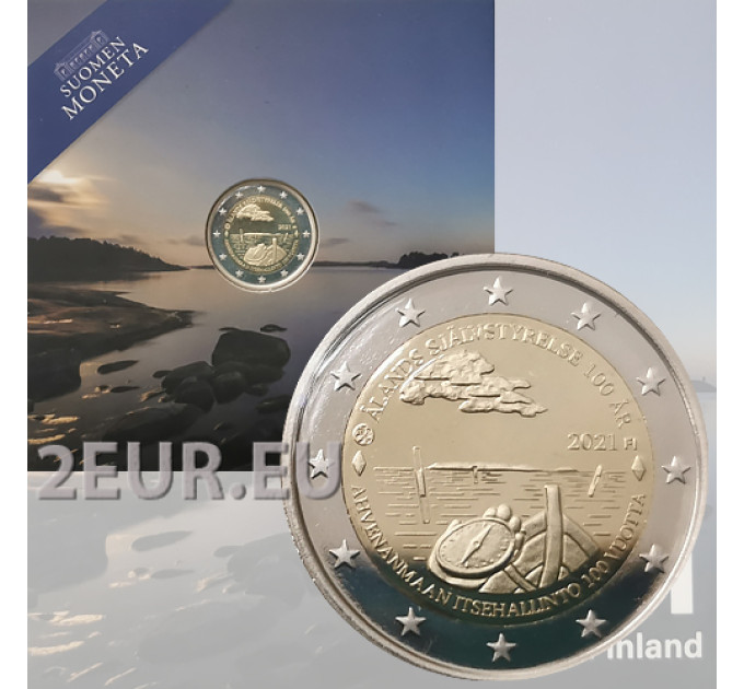 Finnland 2 euro proof 2021 - 100 Jahre Selbstverwaltung in Aland  