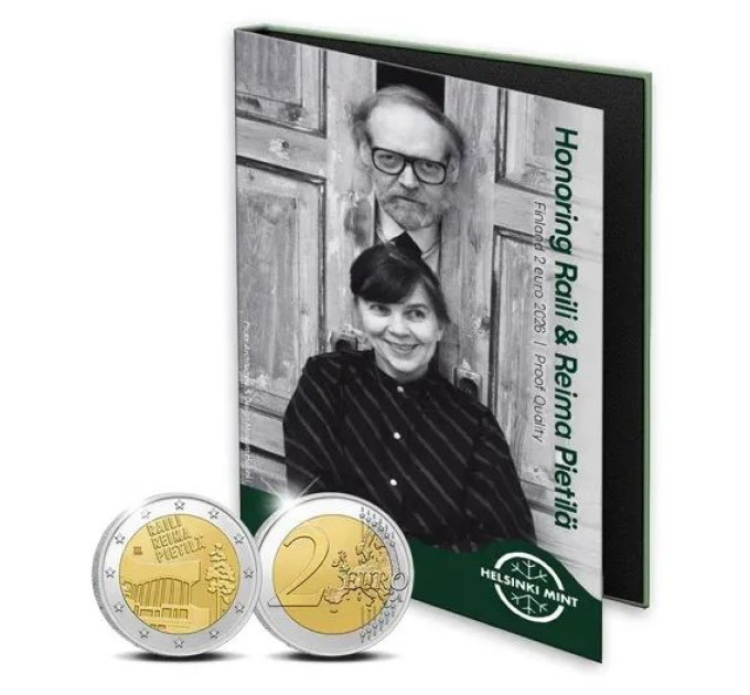 Finnland 2 euro Proof 2026 - Raili und Reima Pietilä
