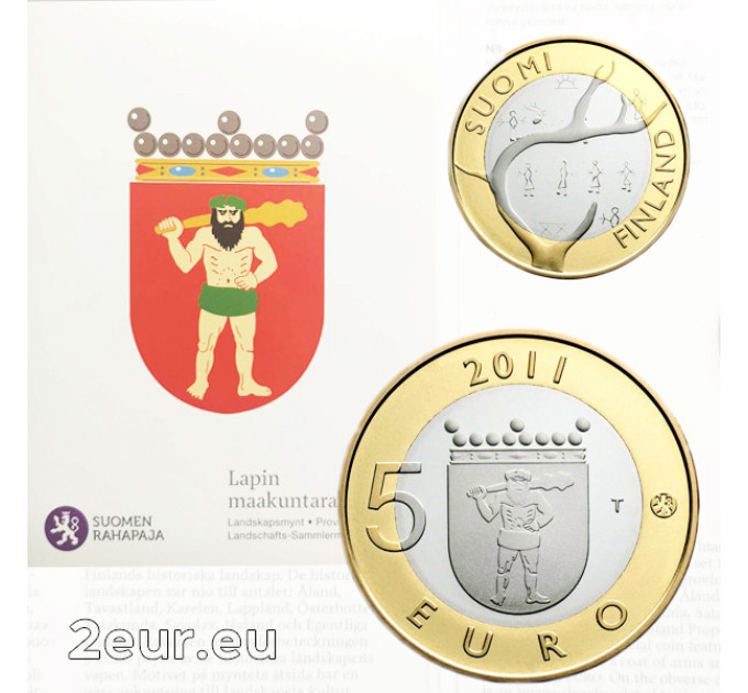 Finnland 5 euro proof 2011 - Historische Provinzen - Lappland 