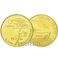 Finnland 5 euro UNC 2006 - 150 Jahre Entmilitarisierung der Alandinseln