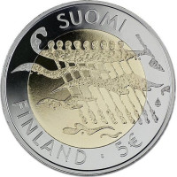 Finnland 5 euro UNC 2007 - 90 Jahre Unabhängigkeit