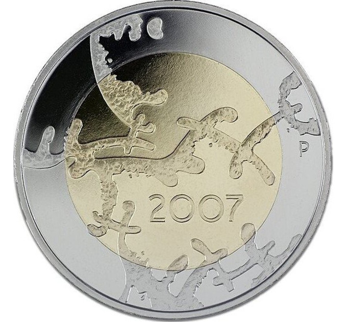 Finnland 5 euro UNC 2007 - 90 Jahre Unabhängigkeit