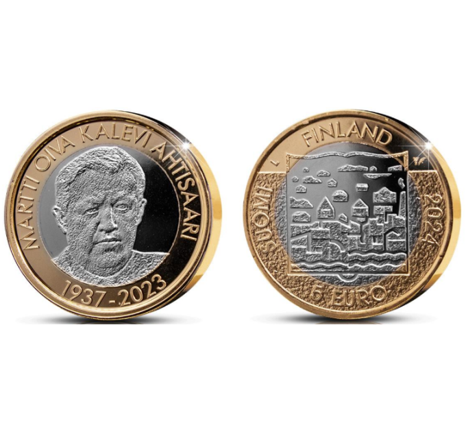 Finnland 5 euro proof 2024 - Präsidenten Finnlands – Martti Ahtisaari