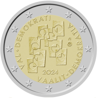 Finnland 2 euro UNC 2024 - Wahlen und Demokratie
