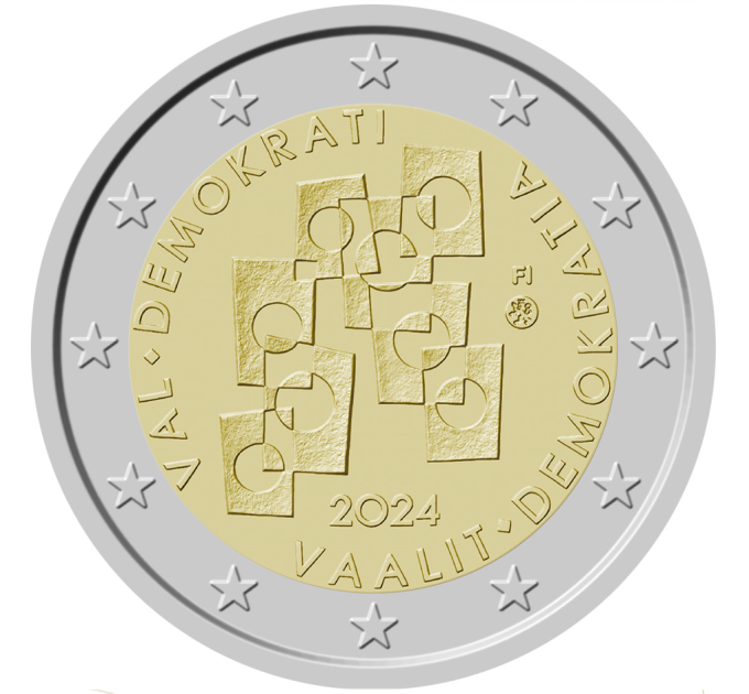 Finnland 2 euro UNC 2024 - Wahlen und Demokratie