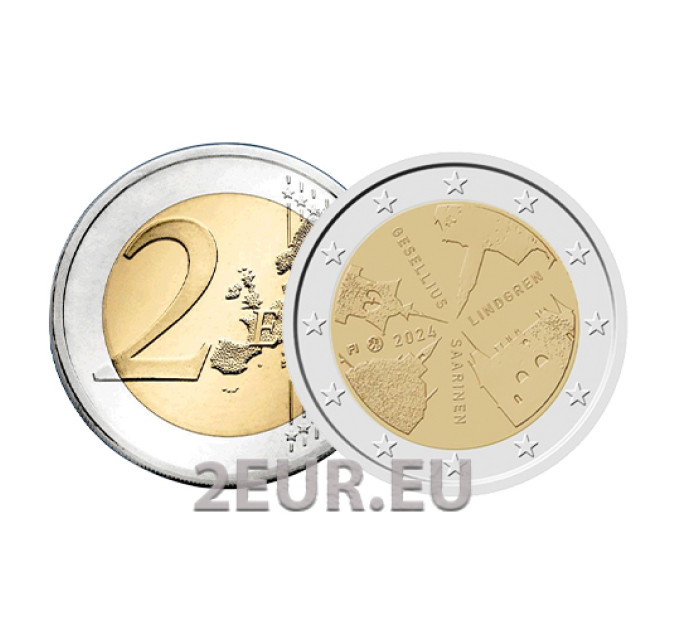 Finnland 2 euro UNC 2024 - Finnische Architektur