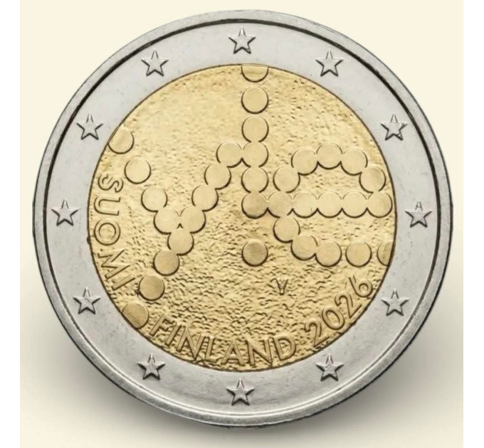 Finnland 2 euro UNC 2026 - 100 Jahre Yle Rundfunkgesellschaft