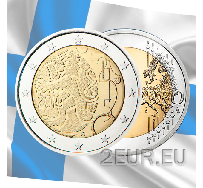 Finnland 2 euro UNC 2010 - 150 Jahre Finnische Währung - Markka