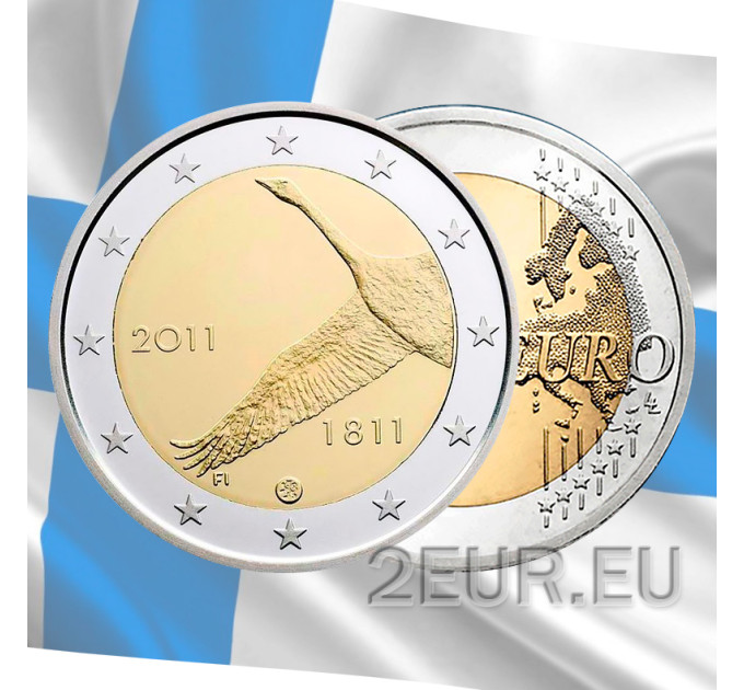Finnland 2 euro UNC 2011 - 200 Jahre Nationalbank