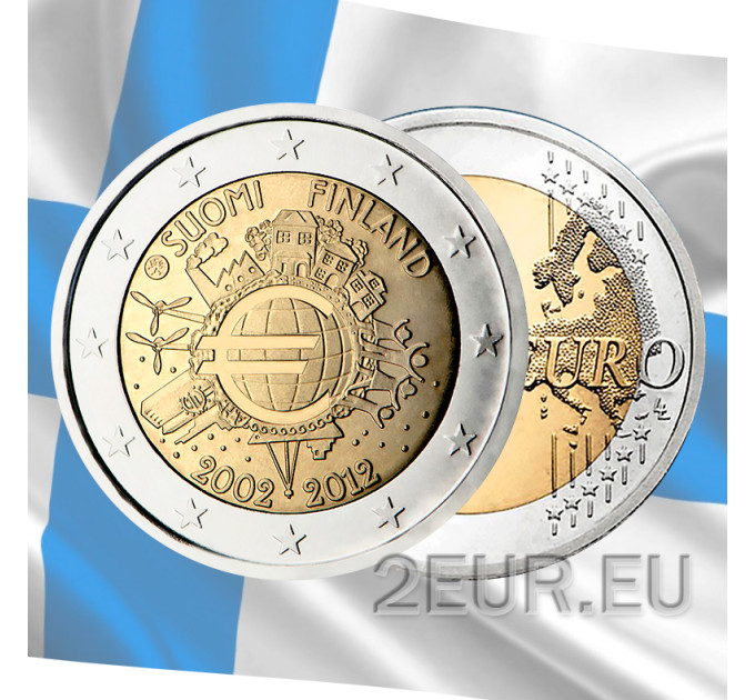 Finnland 2 euro UNC 2012 - 10 Jahre Euro-Bargeld