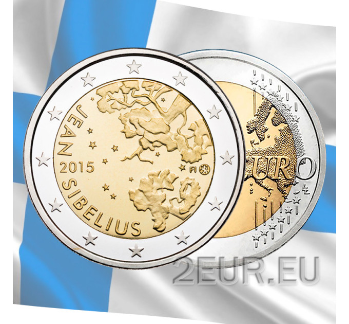Finnland 2 euro UNC 2015 - 150. Geburtstag des Komponisten Jean Sibelius