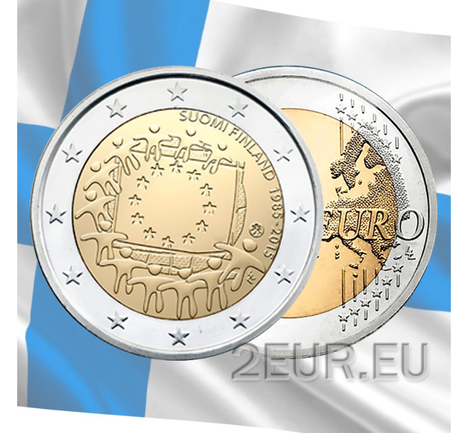 Finnland 2 euro UNC 2015 - 30 Jahre EU-Flagge