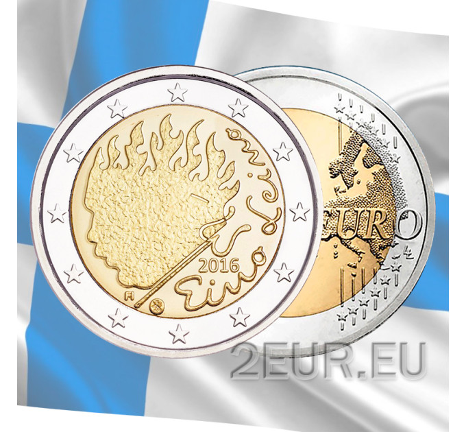 Finnland 2 euro UNC 2016 - 90. Todestag von Eino Leino